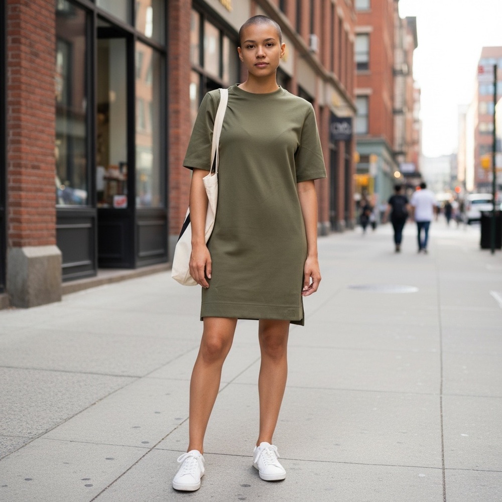 The North Face Sleek Knit Flash Dry Logo Dress